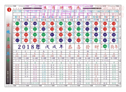 [201801]生肖排码表1A